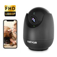 Pet Camera - Indoor Camera Wireless, 1080P Home Camera with Human Detection, Night Vision IP Camera, Cloud Storage 24s Smart-Clip, 128G SD Card Support, Two Way Audio, Dog Camera Work with Alexa