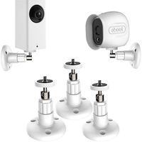 Shappy 3 Pack Security Wall Mount Indoor and Outdoor Mount Bracket Adjustable for Wyze Cam Pan 1080p Pan, Arlo Pro 2, Arlo Pro, Arlo, Arlo Cam and Other Compatible Models (White)