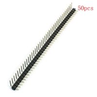 Yohii 40 Pin Single row 2.54 mm Male Right Angle Pin Header Connector 50pcs