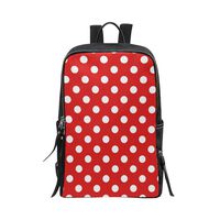 Bag Girly Red and White Polka Dots Backpack Daypack Backpack Daypack