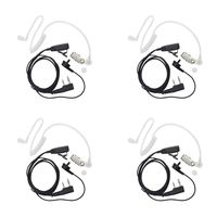 KENMAX 2 Pin Air Covert Acoustic Earpiece Headset for Two Way Radio Kenwood PUXING Baofeng UV-3R Plus UV-5R UV-5RA 888S (4 Packs)