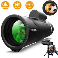 Monocular Telescope - 12X50 BAK4 Monocular for Event Watching, IPX7 Waterproof Monocular for Adults with Smartphone Holder & Tripod, Ideal Match Partner for Baseball/Rugby/Soccer/Basketball Watching