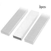 Sydien 3pcs Aluminum Cooling Module Heatsink Cooling Fin for Cooling Raspberry Pi (150x35x14mm)