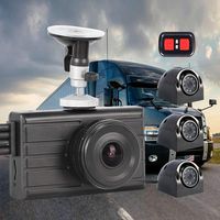 VSYSTO Dash Cam and Backup Camera 1080P Waterproof Lens,Night Vision,G-Sensor,Cameras for School Trailer/Truck/Van Rear View Camera Recorder DVR (4CH)