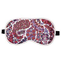 WEITINE Brand Natural 100% Silk Sleep mask & Blindfold, Super-Smooth Eye mask (One Strap) (Flower)