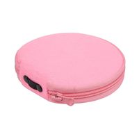 Elezay CD Case DVD Wallet Disc CD-ROM Racks Home Audio Accessories Media Storage Round Felt 20 Capacity Pink
