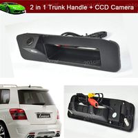 New 2 in 1 Replacement Car Trunk Handle + CCD Rear View Backup Reverse Parking Camera for Mercedes Benz GLK X204 GLK260 GLK300 GLK350