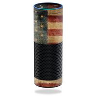 MightySkins Skin Compatible with Amazon Echo - Vintage Flag | Protective, Durable, and Unique Vinyl Decal wrap Cover | Easy to Apply, Remove, and Change Styles | Made in The USA