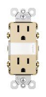 Legrand - Pass & Seymour radiant NTL885TRICC6 LED Night Light with Two 15A Duplex Tamper-Resistant Wall Plug Electrical Outlet, Ivory