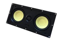 YK5252W Silver Ticket Products in-Wall Speaker with Magnetic Grill and Pivoting Tweeter (Dual 5.25 Inch in-Wall)