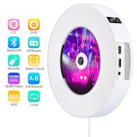 Bluetooth DVD Player for TV Wall Mountable CD Player Portable Gueray Music Player Built-in HiFi Speaker FM Radio USB HDMI Output 1080p and Remote Control for Kids Students