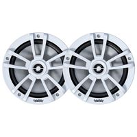 Infinity 822MLW Marine 8 Inch RGB LED Coaxial Speakers - White