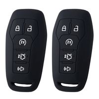 2Pcs XUHANG Sillicone key Skin Cover for Ford FUSION MUSTANG F150 LINCOLN MKZ MKC MKX Keyless Entry Smart Remote