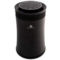 SilverOnyx Air Purifier for Home Large Room with True HEPA Filter, Air Quality Monitor, UVC Sanitizer, Ionizer, Home Air Cleaner for Allergies, Pets, Smoke, Dust, Mold. Carbon Filter 500 sq ft. Black