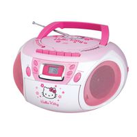 Hello Kitty Stereo CD Boombox with Cassette Player/Recorder and AM/FM Radio consumer electronics