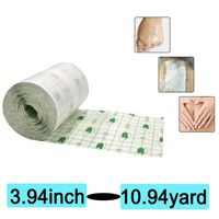 Colilove Transparent Stretch Adhesive Bandage,Tape Retention Dressing Tapes,Waterproof Bandage Roll,Transparent Film Dressing Second Skin Healing Protective - Hypoallergenic (3.94'' x 10.94yard)