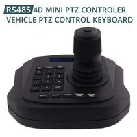 LEFTEK PTZ Keyboard Vehicle 4D PTZ Joystick CCTV Keyboard Analog Camera RS485 Controller with LCD Screen Display Menu