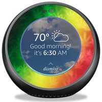MightySkins Skin Compatible with Amazon Echo Spot - Rasta Rainbow | Protective, Durable, and Unique Vinyl Decal Wrap Cover | Easy to Apply, Remove, and Change Styles | Made in The USA