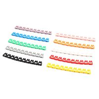 uxcell 4-6mm Wire Dia. Colorful Wire Organiser Management Markers 10 Pcs
