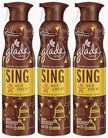 Glade Premium Air Freshener Spray - Winter Collection 2015 - SING - Gingerbread Spice - Net Wt. 9.7 OZ (274 g) Per Can - 3 Pack