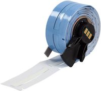 Brady PSPT-125-2-WT-R BMP61, BMP71 and TLS 2200Series PermaSleeve Heat-Shrink Polyolefin Tubing, Fits 2216 AWG, 0.235" Width, White (Pack of 70)