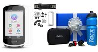 Garmin Edge 1030 Bike GPS Computer Beat Yesterday Gift Box Bundle | +TacX/PlayBetter Water Bottle, PlayBetter Silicone Case, HD Screen Protectors, Adapters & Hard Case (Sensors Bundle, White Case)