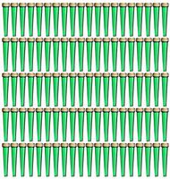 EZtube 100-Pack Joint Blunt Cigarette Tube Doob Vial Holder Waterproof Airtight Smell Proof Odor Sealing Container (Green)