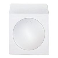 CD DVD White Paper Sleeves 80 Gram with Clear Window 1000 Pack