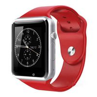 A1 Smart Wrist Watch Bluetooth Waterproof GSM Phone For Android Samsung iPhone Fashion/Smart watch (RED)