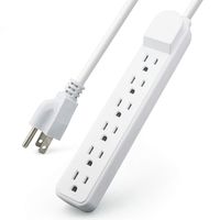 Maxlin Cable - 6 Feet - 6-Outlet Surge Protector Power Strip - with Circuit Breaker Switch - 6 Foot Cord - ETL Listed | 2 Pack