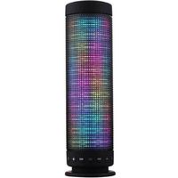 LED Bluetooth Speaker,AutumnFall Wireless Bluetooth 4.0 Speakers Hi-Fi Portable Wireless Stereo Speaker with 7 LED Visual Modes and Build-in Microphone (Black-1)