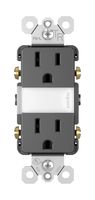 Legrand - Pass & Seymour radiant NTL885TRBKCC6 LED Night Light with 15A Duplex Tamper-Resistant Wall Plug, Black