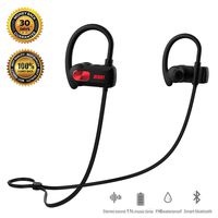 REDX1 Bluetooth Headphones, Best Wireless Sports Earphones w/Mic IPX6 Waterproof HD Stereo Sweatproof Earbuds for Gym Running Workout 11 Hour Battery Noise Cancelling Headsets