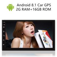 7 Inches Double Din Android8.1 Car GPS Navigation Stereo with Bluetooth 2G RAM+16G ROM Car Entertainment Multimedia Radio