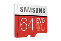Samsung 64GB EVO Plus Class 10 Micro SDHC with Adapter (MB-MC64GA/IN)