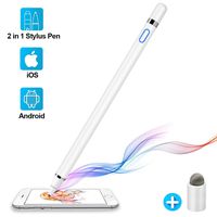 Stylus Pen for Touch Screens, Active Digital Pencil Compatible for iPad iPhone Samsung &Tablets, Drawing and Handwriting on Touch Screen Smartphones & Tablets (iOS/Android), White