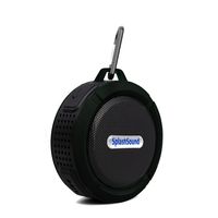 Splashsound Shower Speaker - Waterproof Bluetooth Shower Speaker with Suction Cup, Hanging Clip and Micro SD Card Slot - Clear 5W Audio Output - By OLIVIA & AIDEN