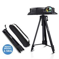 Projector Stand,Laptop Stand,Aluminum Multifunction Tripod Stand with Tray Adjustable Tripod Laptop Projector Stand, 17" to 46" Universal Device Stand Perfect for Stage or Studio Use