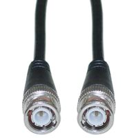 ACL 3 Feet BNC Male to BNC Male RG58/AU Coaxial Cable with Copper Stranded Center Conductor, Black, 10 Pack