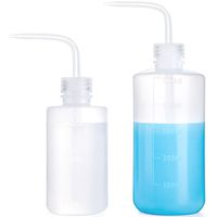 Mkono 2 Pack Plant Flower Succulent Watering Bottle Plastic Bend Mouth Watering Cans Squeeze Bottle-250ML and 500ML