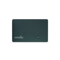 Innway Card - Ultra Thin Rechargeable Bluetooth Tracker Finder. Find Your Wallet, Bag, Backpack, Keys, Laptop, Tablet (Green)