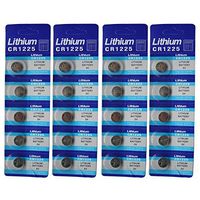 Generic Cr1225 Br1225 1225 3V Lithium Batteries 20 Pcs 4 Cards