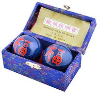 Feng Shui Baoding Chinese Health Exercize Stress Relief Balls 4.8cm(1.9") + Free Red String Bracelet F1108
