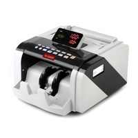 Updated Pyle Bill Counter, Automatic Counting Machine, UV/MG Counterfeit Detection, No Jams, 1500 Pieces Per Minute, Works with Old, New, Damaged Bills, U.S. & Canadian Dollar, Euros, Pound (PRMC600)
