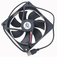 Gdstime DC 5V USB Small Plastic Brushless Cooling Fan (120X120X25MM)