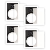 Theater Solutions 65WFG Frames and Grills for 6.5 Inch in Wall Speakers 2 Pair Pack