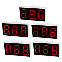 uxcell Common Cathode 12 Pin 3 Bit 7 Segment 1.48 x 0.75 x 0.31 Inch 0.55" Red LED Display Digital Tube 5pcs