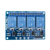 ELEGOO 4 Channel DC 5V Relay Module with Optocoupler for Arduino UNO R3 MEGA 2560 1280 DSP ARM PIC AVR STM32 Raspberry Pi