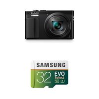 Panasonic Lumix ZS50 Camera (Black) with Memory Card