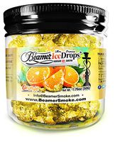 Orange 50G Ultra Premium Beamer Ice Drops Hookah Shisha Smoking Gel. Each Bowl Lasts 2-4 Hours! USA Made, Huge Clouds, Amazing Taste! Better Taste & Clouds Than Tobacco!